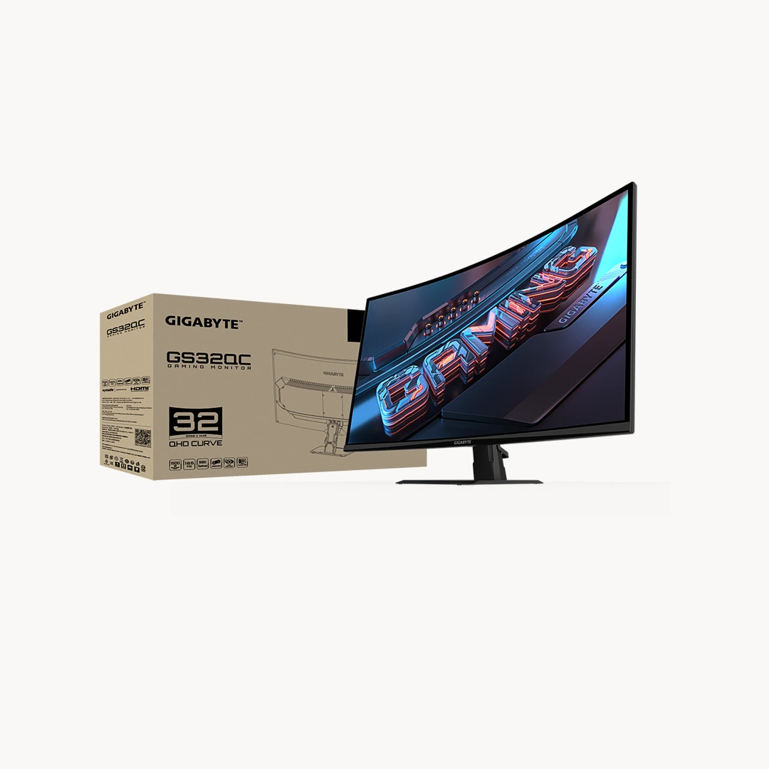 GIGABYTE GS32Q 32” QHD (2560 x 1440) 165Hz VA 1500R Curved Gaming Monitor Display