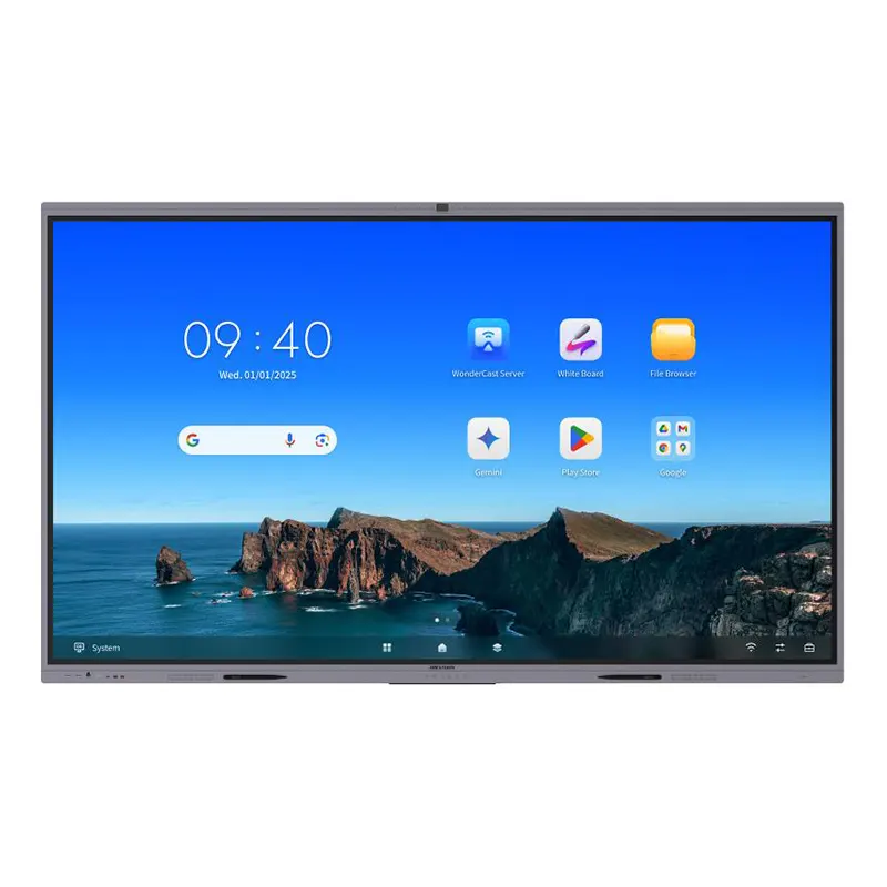 Interactive teaching session on Hikvision DS-D5A86RB/B3 86 inch Android 14 interactive board.