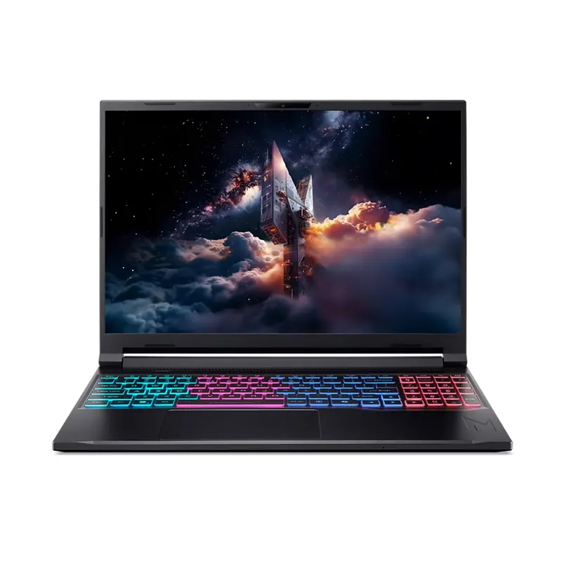 Front view of Acer Nitro 16 AI AN16S-61-R10J premium gaming laptop with RTX 5070 Ti graphics card on sale at Onin Infosys Nepal.