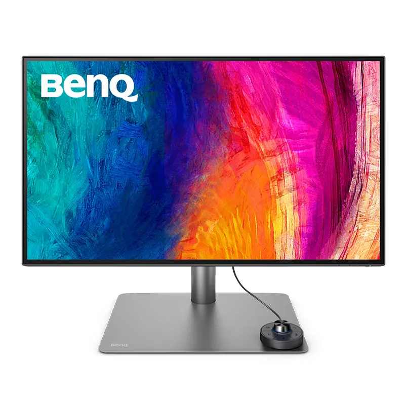BenQ PD2725U DesignVue 27 inch 4K UHD monitor showing professional color grading workspace available at Onin Infosys Nepal.