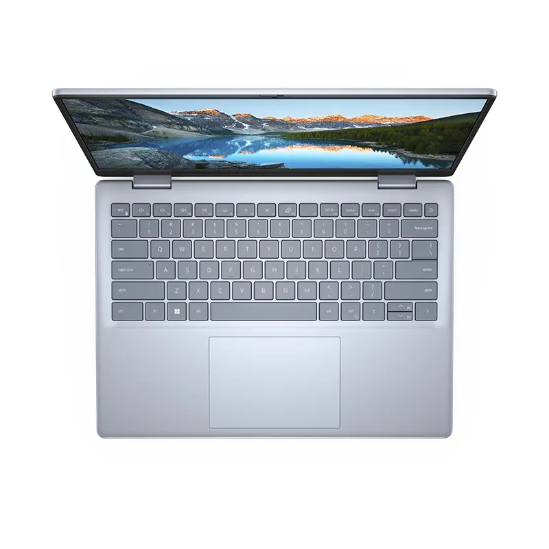Backlit chiclet keyboard and trackpad layout of the Dell Inspiron 14 Plus 7440 laptop at Onin Infosys Nepal.