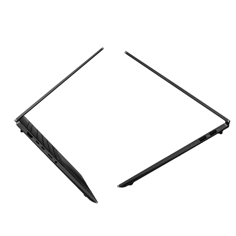 Left and right side view of ASUS Vivobook S14 S5406SA showing Thunderbolt 4, HDMI 2.1, and USB Type-A ports