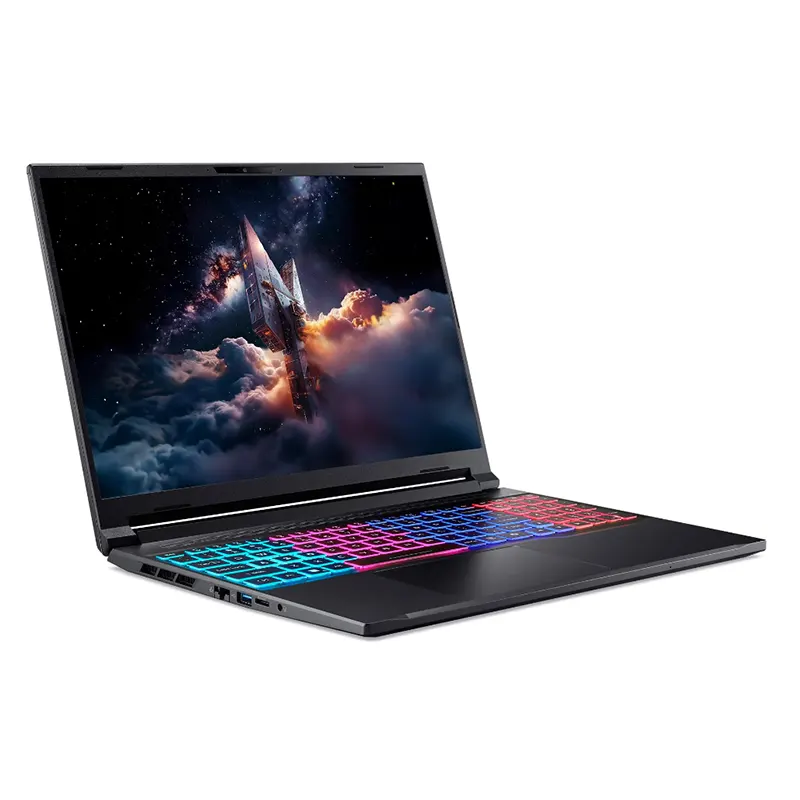 Vibrant 16-inch WQXGA 180Hz gaming display panel of the Acer Nitro 16 AI running a fluid high-fps gameplay scene.
