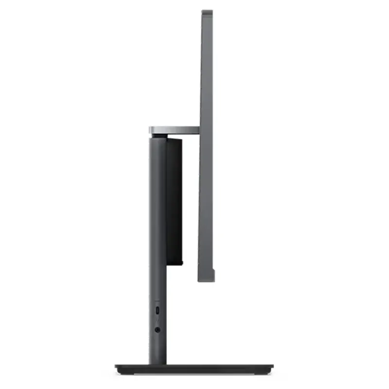 Side profile of Lenovo ThinkCentre Neo 50a 24 Gen 5 highlighting its ultra-slim space-saving design for corporate offices in Kathmandu.du.
