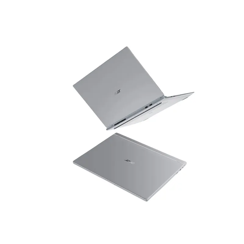 Right profile view of Acer Swift Neo 14 highlighting its premium white backlit keyboard and connectivity ports.