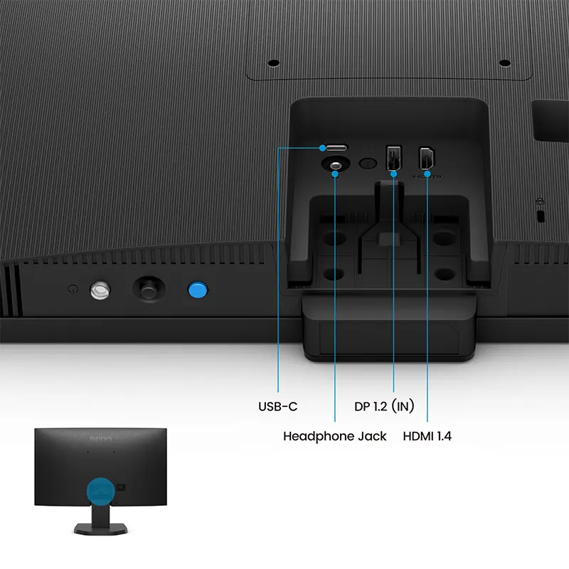 BenQ GW2490C USB-C, HDMI and DisplayPort connectivity ports Nepal