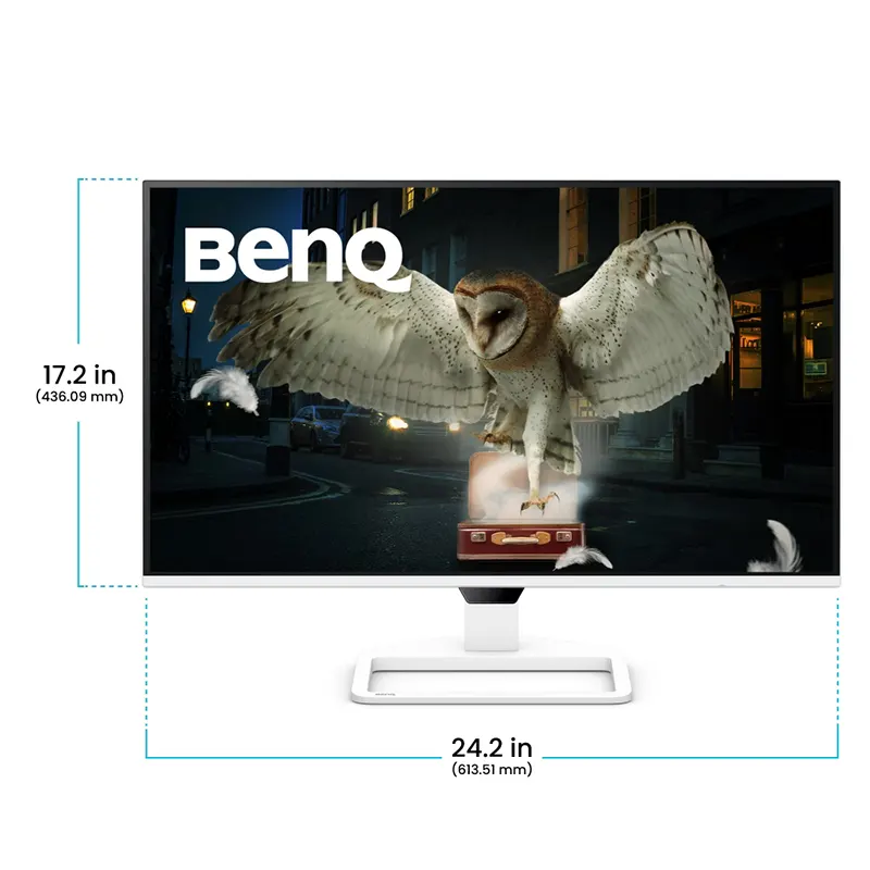 Slim side profile and tilt stand of BenQ EW270Q 27-inch QHD monitor, price in Nepal