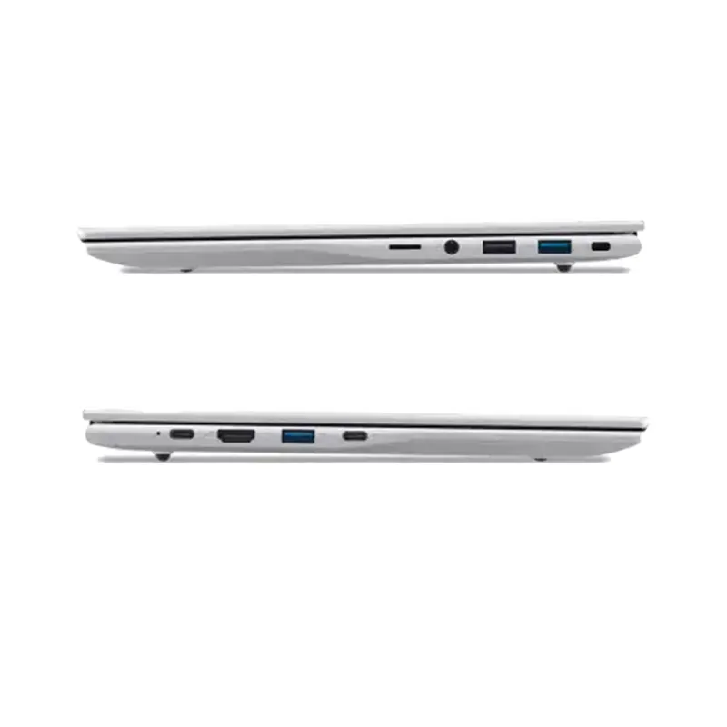 Side ports of Acer Aspire Lite 14 laptop, Wi-Fi 6 and Bluetooth model for Nepal buyers