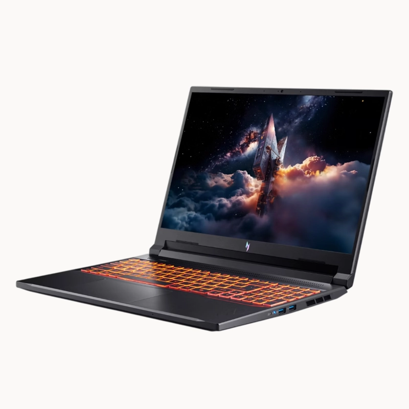 Acer Nitro V 16 AI - AMD Ryzen 5 240, RTX 5050 8 GB GDDR7, 16 GB DDR5 RAM, 512GB SSD, 16" WUXGA IPS 180Hz Display, Shale Black, 1 years warranty , ANV16-42-R309