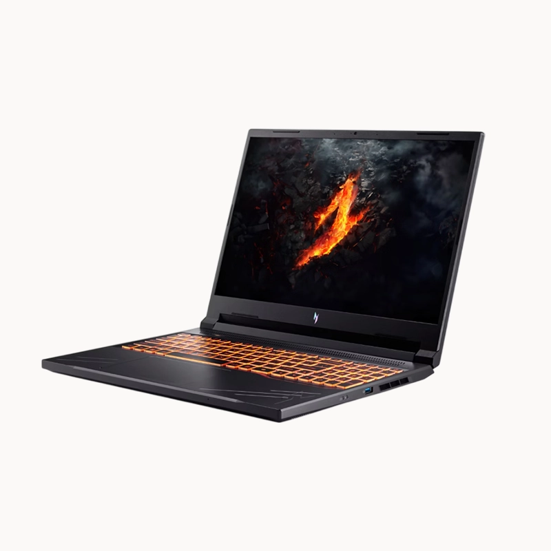 Acer Nitro V16  – Intel Core i7 14650HX | NVIDIA RTX 4050 6GB | ANV16-71-760Q|16″ WUXGA 165Hz IPS Display | 16GB DDR5 RAM| 512GB SSD| Gaming & Creator Laptop | Backlit Keyboard | 1 year warranty | Obsidian Black