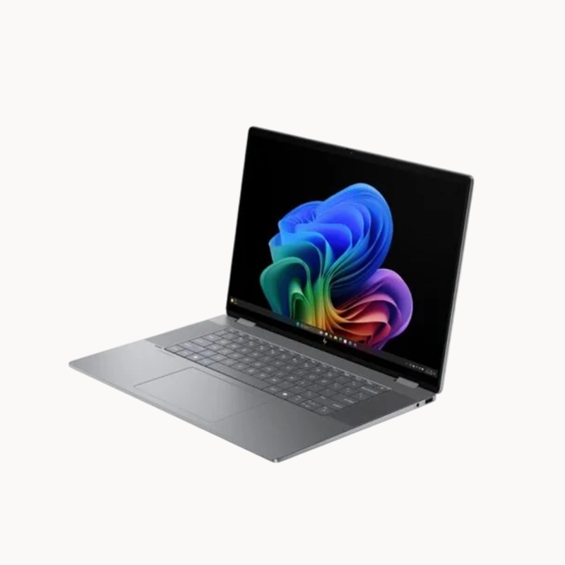 HP omnibook X Flip 16 (2-in-1) 16z-ar000 - Ryzen AI5 340 - 8GB LPDDR5 RAM - 512GB NVMe SSD - AMD Radeon 840M Graphics - 16" (1920 x 1200) 2K Touch - Backlight KB - Meteor Sliver