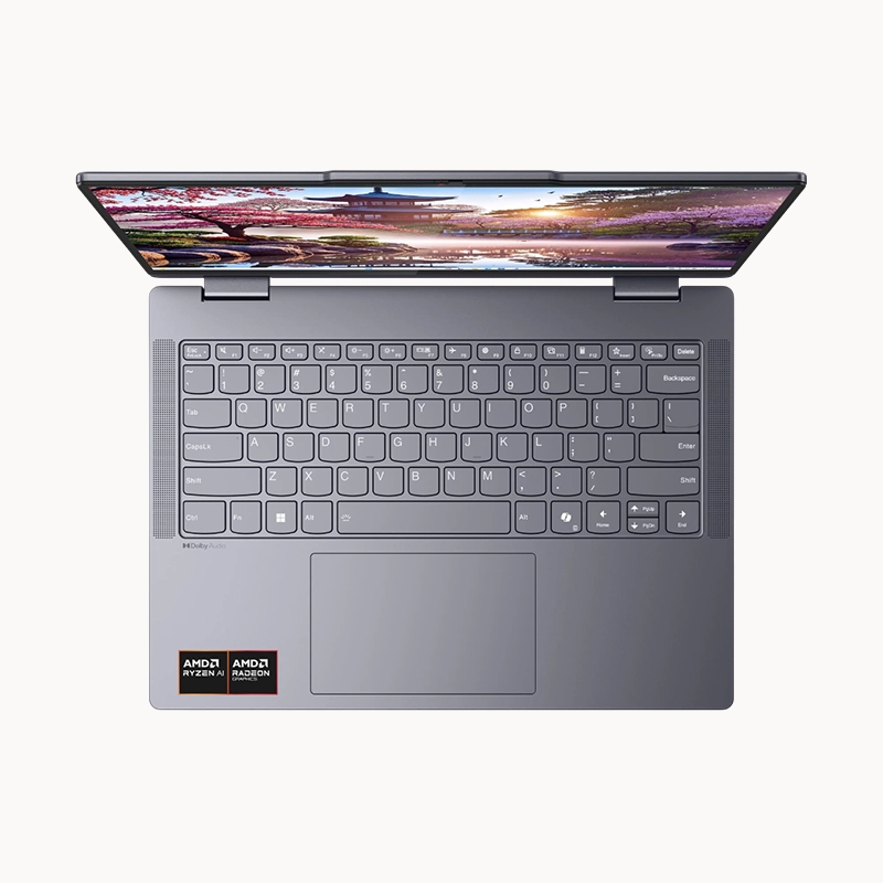 Lenovo IdeaPad 5 14AKP10 AMD RYZEN AI 7 350, 14" WUXGA 2-in-1 Touch Display, 16GB RAM, 512GB SSD, Windows 11 Home, Luna Grey, Lenovo Digital Pen 2, 1 year warranty