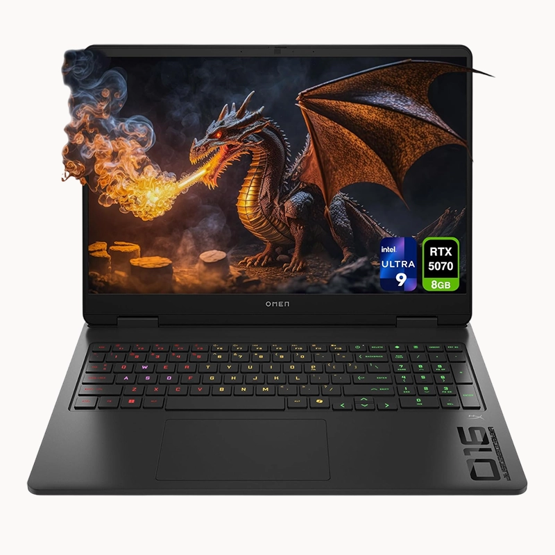 OMEN 16 Slim Gaming laptop | Intel core ultra 9 285H| 32GB DDR5 RAM | 1 TB SSD |16.0" 2K (1920 x 1200) IPS LED DISPLAY| 144Hz | RTX 5070 8GB GDDR7 Graphics| 1 year warranty| Shadow Black