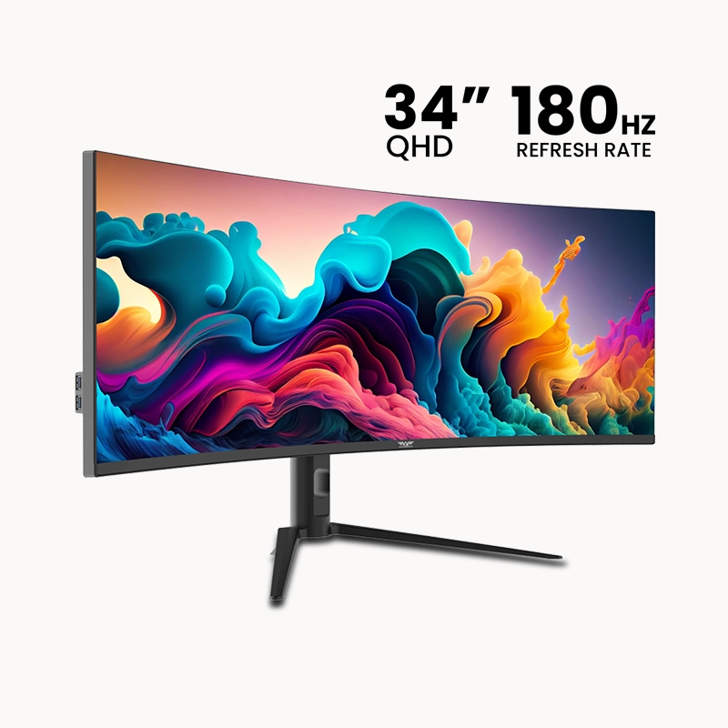 Armaggeddon XC34UWQHD SUPER 180 – 34" Curved 180Hz Gaming Monitor | 3440 X 1440 Display | Built in Speakers | 1 years warranty