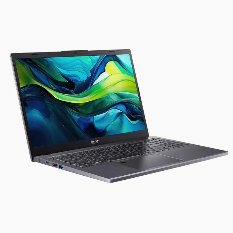 Acer Aspire 15 A15-41M (Ryzen 7 8840HS, 16GB RAM, 512GB SSD), AMD Radeon Graphics, 15.6" FHD Display, Backlit keyboard, Fingerprint Reader, Sliver, 1 year warranty