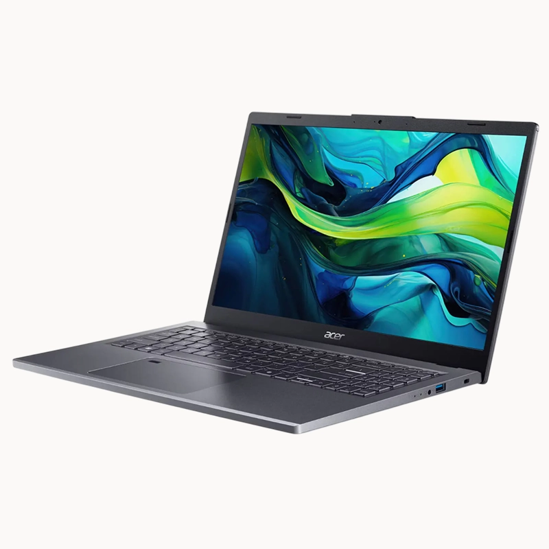 Acer Aspire 15 A15-41M (Ryzen 7 8840HS, 16GB RAM, 512GB SSD), AMD Radeon Graphics, 15.6" FHD Display, Backlit keyboard, Fingerprint Reader, Sliver, 1 year warranty