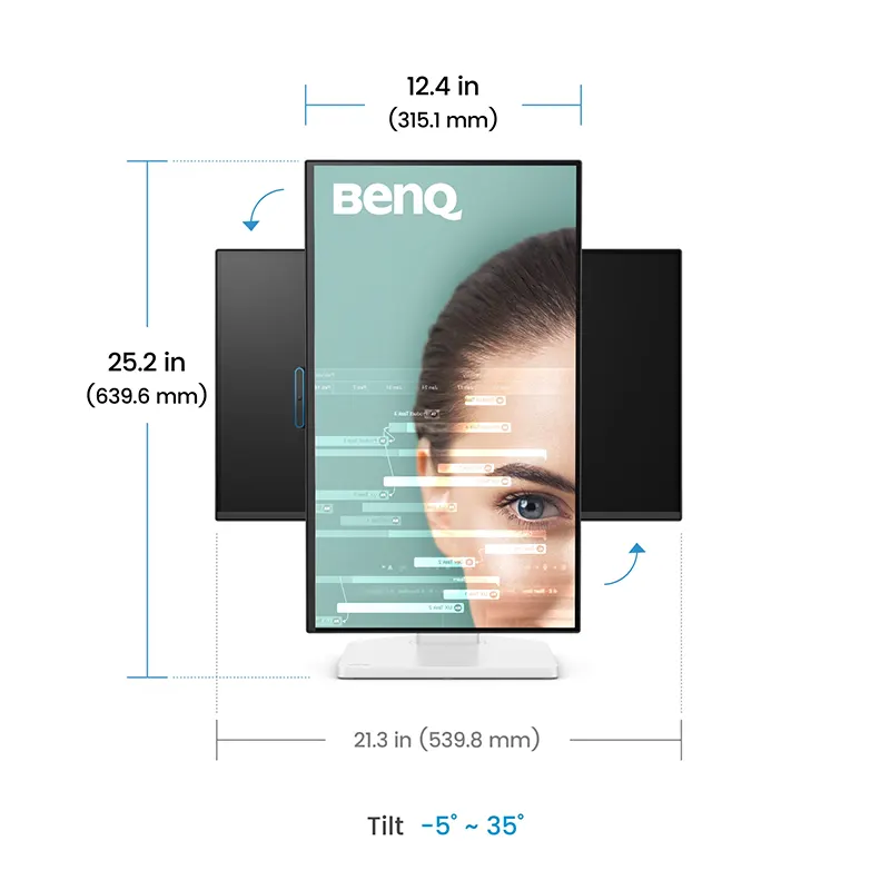 BenQ GW2490TC 24" Eye-Care Monitor with Height Adjustable Stand & USB-C