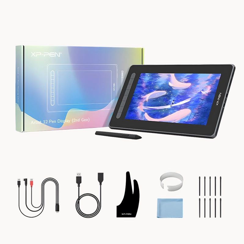 XP-PEN Artist 12 (2nd Gen) Pen Display - 11.9" FHD (263 × 148 mm)