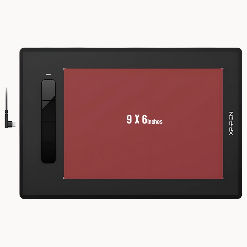 XP-PEN Star G960S Plus (9x6 Inch Active Area | 8192 Pressure Sensitivity | 4 Express Keys | Tilt 60° | Battery-Free Pen with Eraser | Supports Android, Windows, macOS, Linux & Chrome OS)