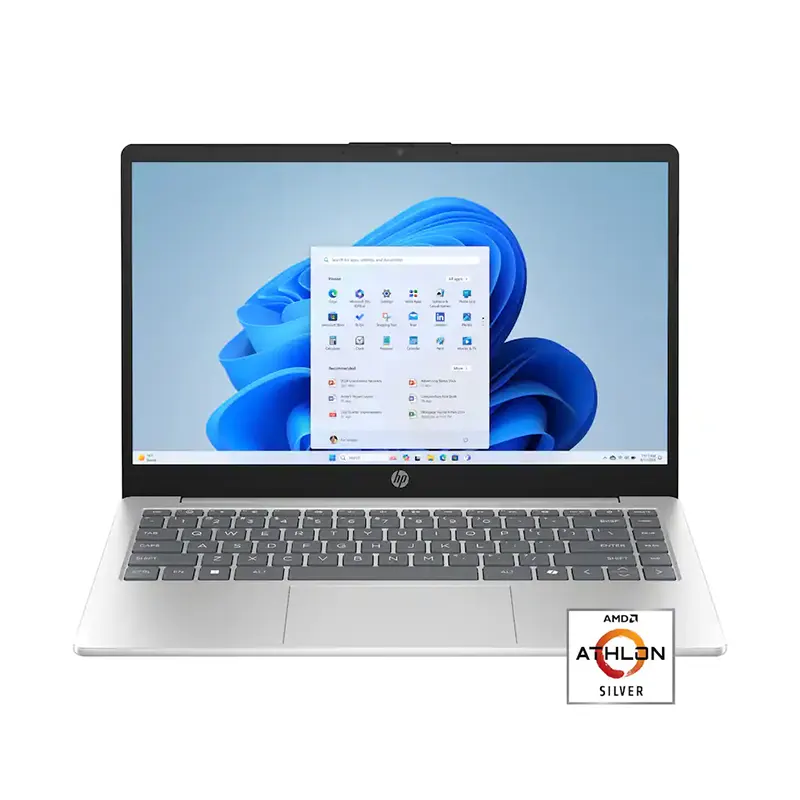 HP 14 | AMD Athlon 7120U | 14″ HD | 4GB RAM | 256GB SSD | Natural Silver | Moonlight Blue |1 year warranty