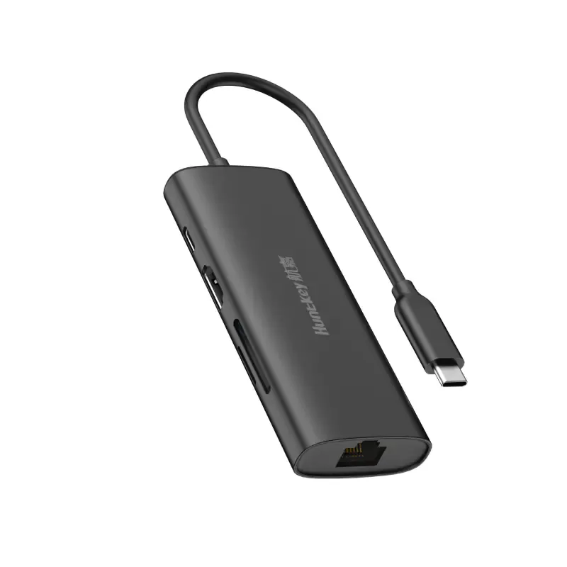 Huntkey 8-in-1 USB-C Docking Station (HKDC1500800) - Official Nepal Warranty