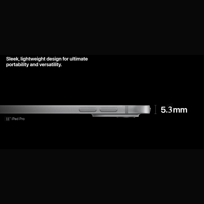 Apple iPad Pro 11-inch M5 Chip (2025) - 256GB| 12GB |Wi-Fi Only | 9-Core-CPU | 10-core GPU | Advanced Neural Engine