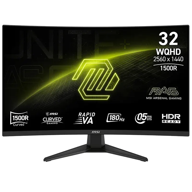 MSI MAG 321CQF E18 31.5" WQHD 180Hz Curved Gaming Monitor | 2 years warranty