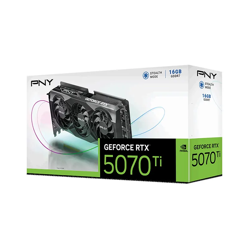PNY GeForce RTX 5070 Ti 16GB GDDR7 Triple Fan Graphics Card | VCG5070T16TFXPB1